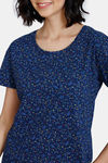 Zivame Color Me Happy Knit Cotton Shorts Set - Medieval Blue — thumbnail 5